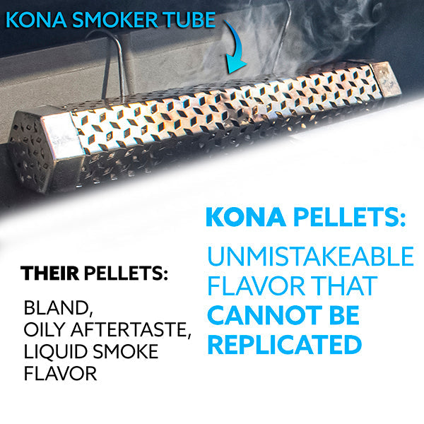Kona 100% Oak Wood Pellets - Grilling, BBQ & Smoking - Concentrated Pure Hardwood - Mellow Smoke - The Tool Store