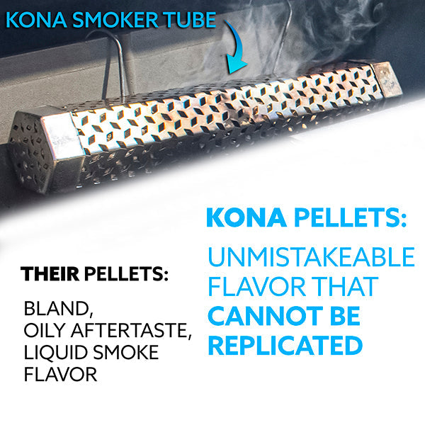 Kona Premium Wood Pellets - Grilling, BBQ & Smoking - Concentrated 100% Hardwood Variety Pack - The Tool Store