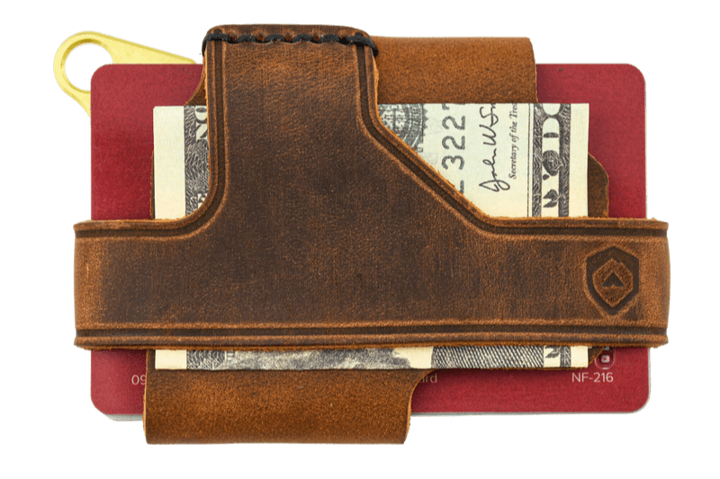 Contour Wallet - Brass Tobacco Brown - The Tool Store