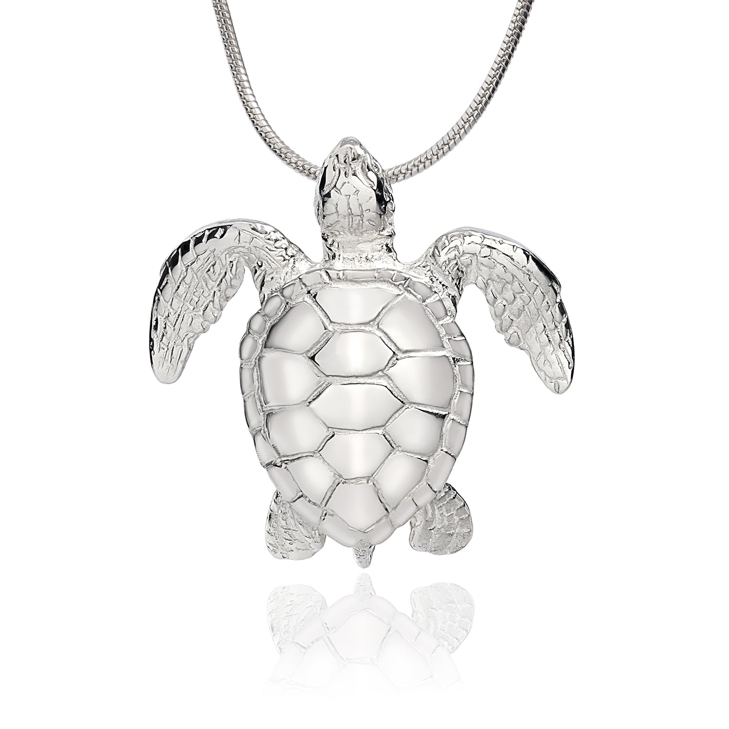 Sea Turtle Necklace Sterling Silver Pendant- Sea Turtle Gift for Women  Honu Hawaiian Turtle Necklace | Unique Gift for Turtle Lover| Sea Life Jewelry - The Tool Store