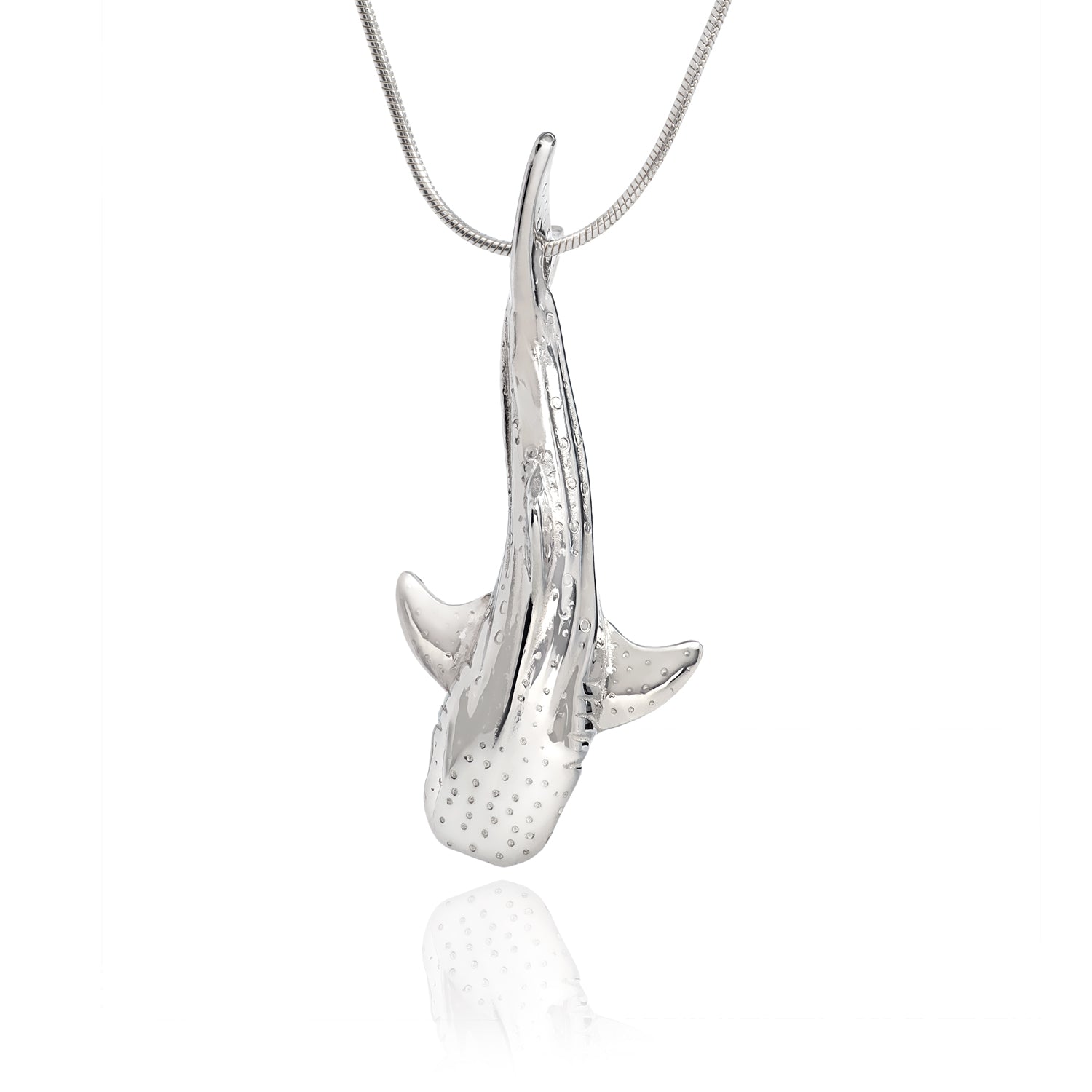 Whale Shark Necklace Charm for Women- Whale Shark Sterling Silver Jewelry, Shark Gifts for Shark Lovers, Scuba Diving Gifts, Scuba Diving Jewelry - The Tool Store