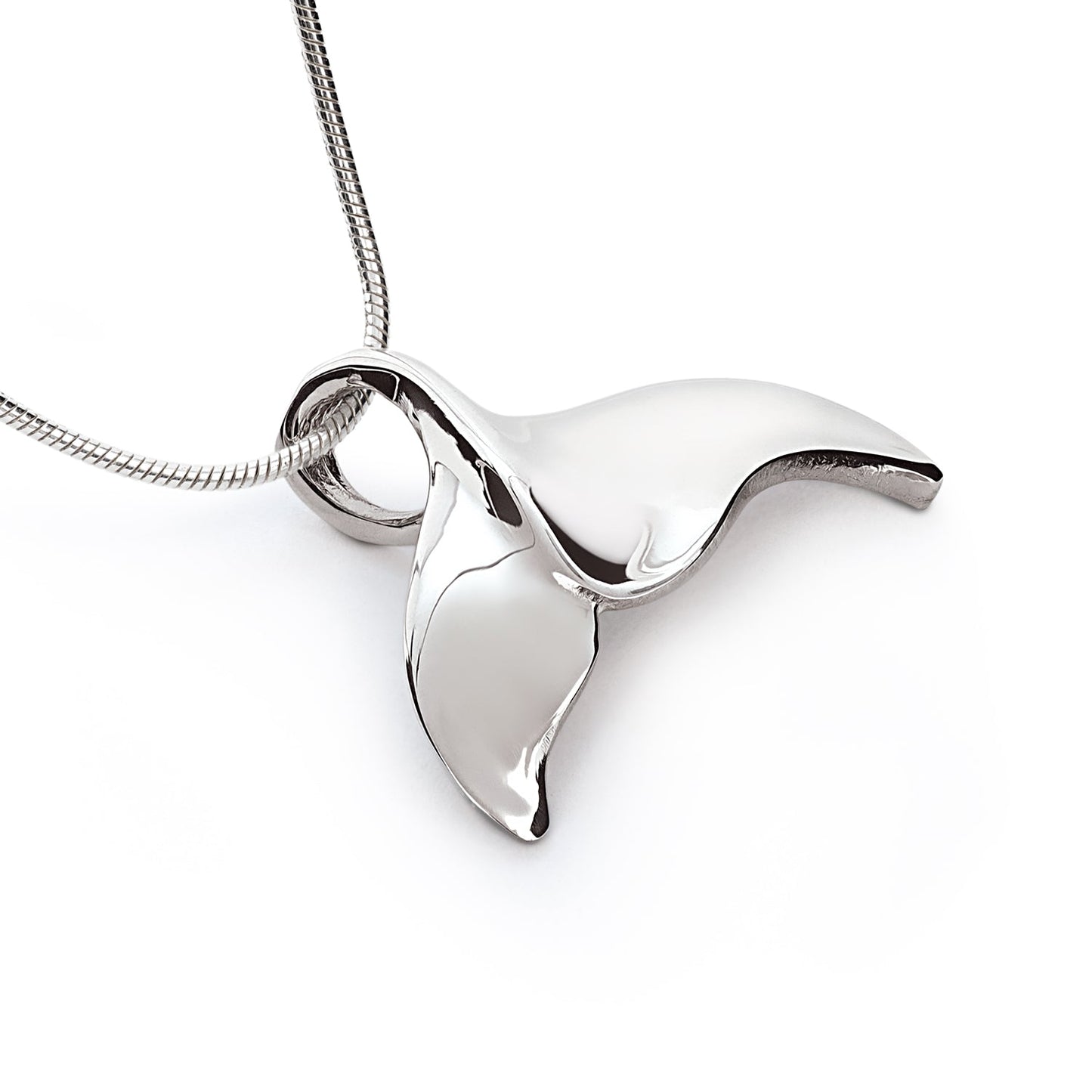 Whale Tail Necklace for Men and Women Sterling Silver- Whale Tail Pendant, Whale Tail Jewelry, Whale Fluke Necklace, Whale Tail Pendant - The Tool Store