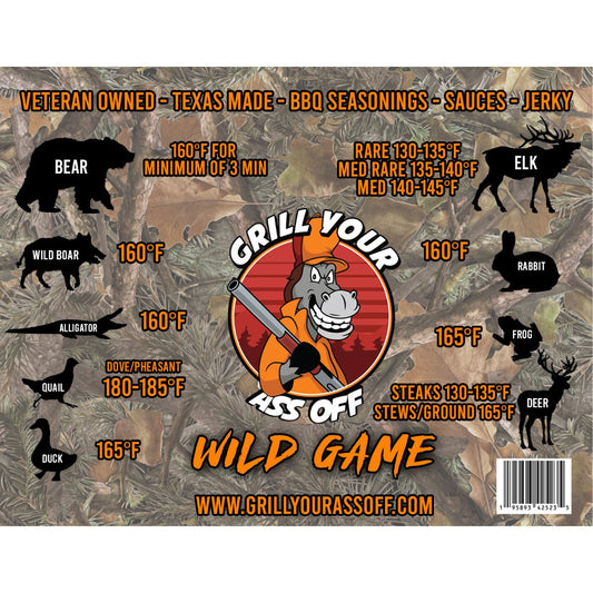 Wild Game Meat Temperature Magnet - The Tool Store